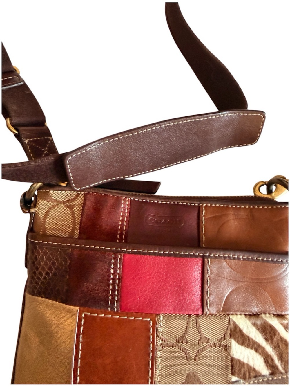 Coach Multicolor Patchwork Crossbody Bag - Picture 6 of 10